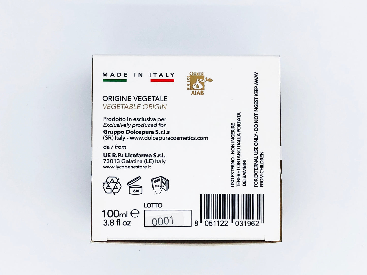 Для ЛИЦА косметическая маска "NATURALMENTE BELLA" - с ликопином и опунцией (омолаживающая, стимулирующая и регенерирующая). Органическое и растительное происхождение